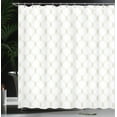 thumbnail image 4 of Ambesonne Trellis Shower Curtain, Dots and Floral Elements, 69"Wx84"L, Dusk and White, 4 of 5