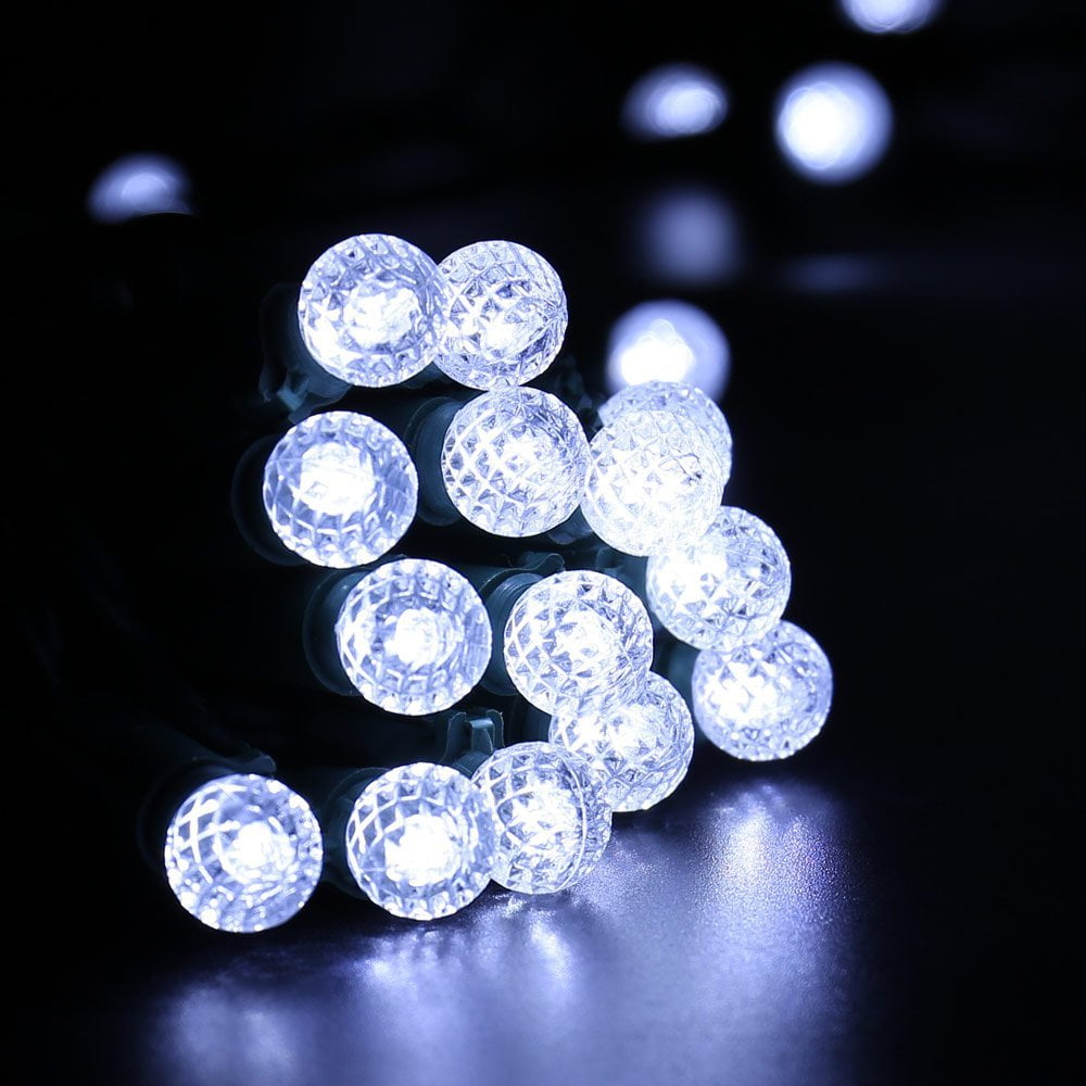 LUCKLED Faceted G10 Super Bright String Lights, 50 LED 16.3 ft LED
