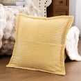 thumbnail image 5 of Throw Pillows for Couch, Yamaziot 18" x 18" Decorative Pillow Accent Cushion for Sofa Bed Living Room, Yellow Corduroy, 4 Pack, 5 of 9