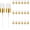 Gold White, variant on 24 Pcs Silver White Spray Top, 18/410 Fine Mist Sprayer Reusable Replacement Bottle Pump Plastic Top for Cosmetic Perfume and Body Sprays