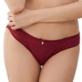 thumbnail image 3 of Culottes String Transparentes pour Femmes Taille Haute Lot de 4, 3 of 5