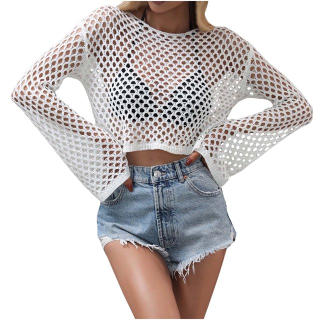 Camisas Para Mujer Casual Manga Larga Cuello Redondo Punto Recorte Suéter Tops Odeerbi ODB127029