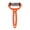 Orange, variant on Multifunctional Veggie Peeler - 3 in 1 Y Shaped Fruits & Veggie Peeler w/Serrated, Zesters Kitchen Gadgets- Rotating Potato Peeler for kitchen w/Soft Grip Handle