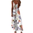 thumbnail image 2 of FcBaudy Camisole Sans Manches Col en V, Robes d'Été pour Femmes, Robes Décontractées Mode Imprimée Camisole Sans Manches Robe Femme, 2 of 5