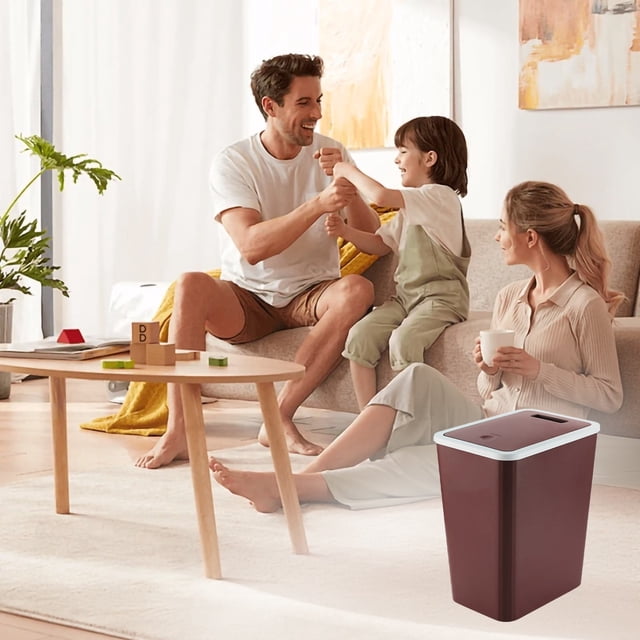 Hbdhejl Dustbin With Lid 13 Litre Dustbin With Gland Lid Dustbin Plastic Dustbin Bathroom Dustbin Kitchen Bedroom