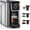 Black, variant on SIFENE 3 in 1 Single Serve Coffee Maker: Coffee Machine Compatible with K Cup Capsules & Grounds, Instant Coffee Pot, Tea Maker Brewer - Removable 50 Oz Water Reservoir, 120V 1150W, Black