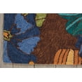 thumbnail image 5 of Nourison South Beach Indoor/Outdoor Modern Floral Chocolate 5' x 7'6" Area Rug, (5' x 8'), 5 of 7