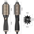 thumbnail image 2 of Cepillo y estilizador para secador de pelo de un solo paso, herramientas de peinado 3 en 1, secador de pelo de titanio iónico con barril ovalado de cerámica, 2 of 5