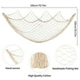 thumbnail image 2 of 2 Pcs Fish Netting Decoration, Nautical Wall Decor for Fishing Net Pirate Party, Nautical-Theme Events, 39.4 x 78.7 in, 2 of 6
