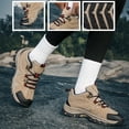 thumbnail image 2 of CZV Women's Outdoor Hiking Shoes, Non-Slip Comfortable Work Shoes, Breathable Lightweight Sneakers for Hiking, Camping, Fishing, Casual.Khaki, 2 of 8