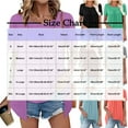 thumbnail image 4 of JTZGDY Summer Tunic Tops for Women to Hide Belly Fake Two Piece Short Sleeve Casual Solid Color V Neck Ruched Pleated T-Shirts Loose Flowy Layered Blouse for Leggings Purple L, 4 of 9