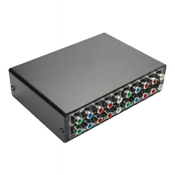 MesaSe 3 in 1 Out Component AV Video Switch Box Composite 3 RCA for TVs Gaming Computers