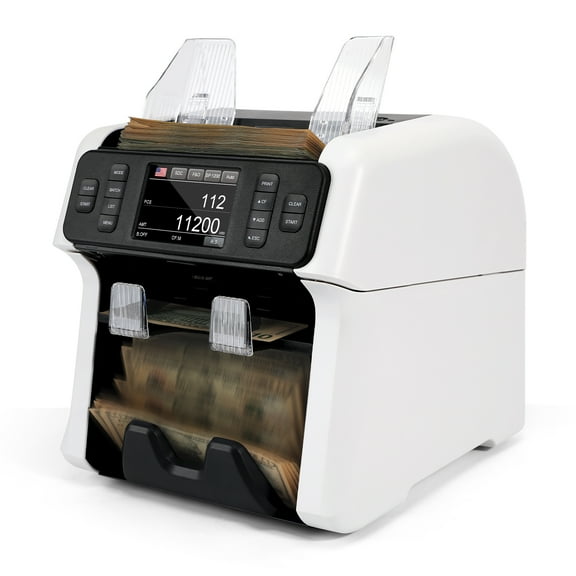 NUCOUN VS-75 1 1 pocket Money counter machine mixed denomination Bill counter and Sorter