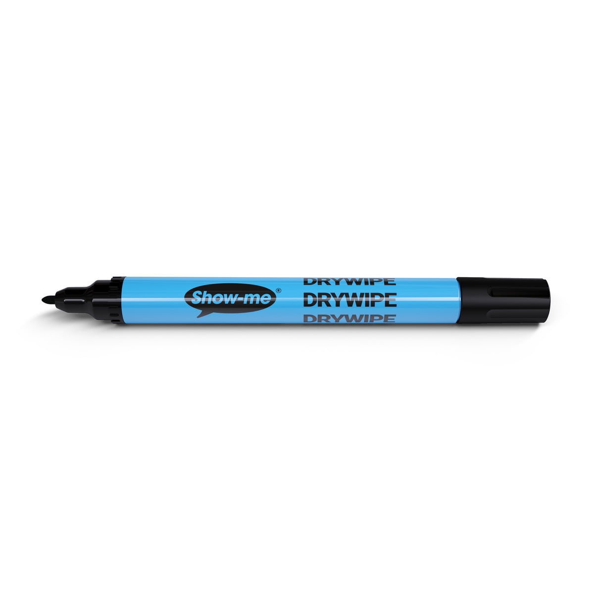Show-me Classbox of 100 Fine Tip Slim Barrel Dry Erase Markers in Black