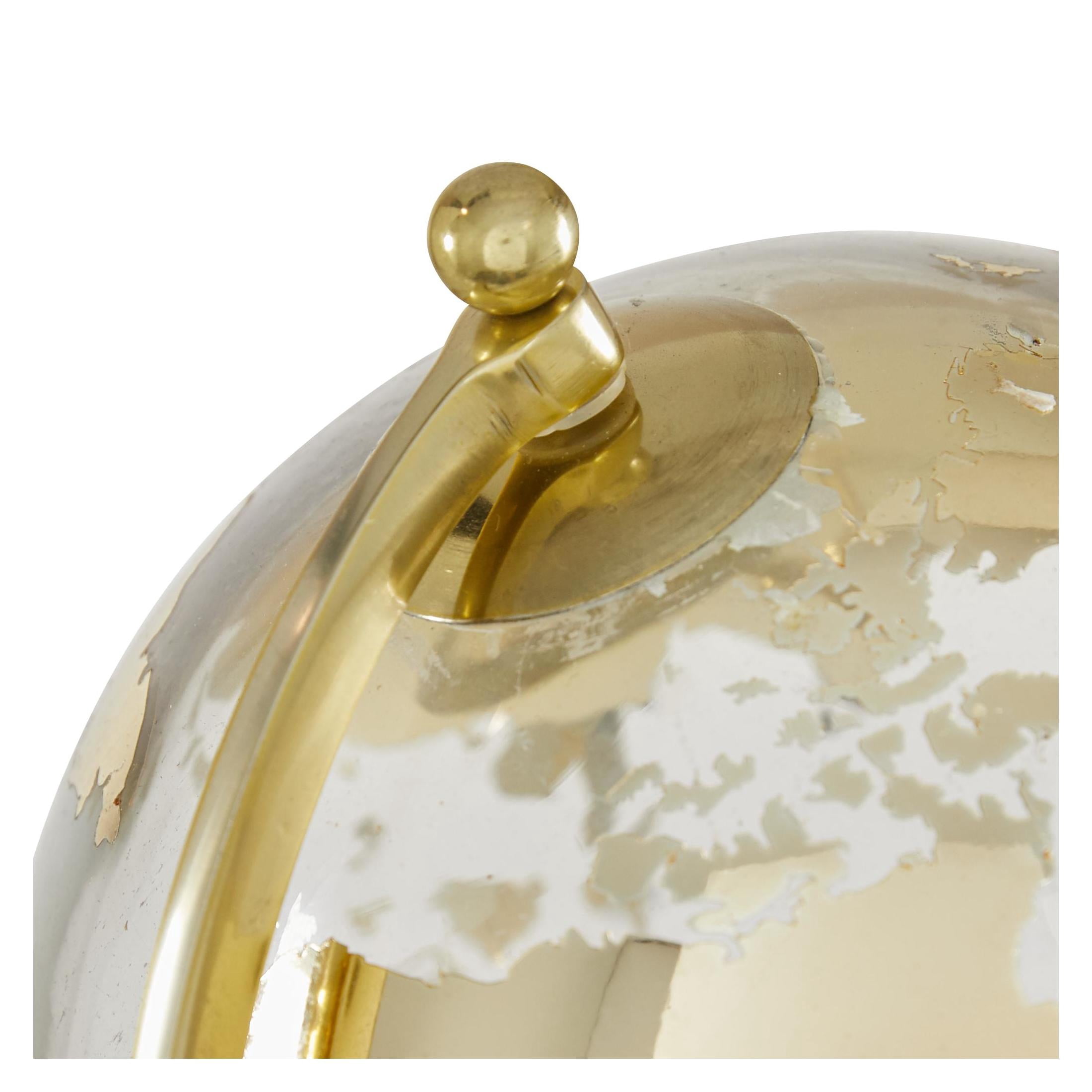 DecMode 8" Gold Globe with Tripod Base