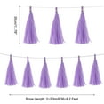 thumbnail image 2 of 30Pcs Light Purple Tassel Garland Banner w Rope for Wedding Birthday Party Decoration, 2 of 7