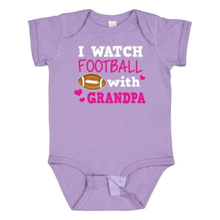 

Inktastic I Watch Football with My Grandpa Gift Baby Girl Bodysuit