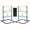 Black, variant on Sweetcrispy Ladder Ball Game Set Portable Ladder Toss for Backyard Tailgates Campsites and Family Fun, Black