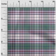 thumbnail image 1 of oneOone Cotton Silk Olive Green Fabric Check Dress Material Fabric Print Fabric By The Yard 42 Inch Wide, 1 of 4