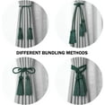 thumbnail image 7 of ShengRui 2 Pack Double-Ended Tassel Curtain Tiebacks Handmade Braided Rope Knot Drapery Holdbacks European Style Decorative Curtain Tie Backs(Teal), 7 of 7