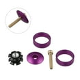 thumbnail image 3 of Bicycle Front Fork Stem Spacers Ring Gasket Set Aluminum Alloy Material Various Sizes Compatible with Road Bike, 3 of 12