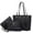 Black, variant on ibiyuan Womens Tote Bag Retro 4Pcs Handbag Set for Women, Large Capacity Tote Messenger Clutch Wallet Fashion Daily Travel Collection Gifts For Teen Girls