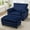 Blue, variant on Hobooment 41" Oversized Chair with Ottoman, Plush Reading Chair, Green