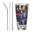 thumbnail image 1 of Vaso de 20 oz de Fernando Alonso, taza de viaje para café con aislamiento al vacío de acero inoxidable, taza de café, taza de viaje con tapa, taza térmica para exteriores, 1 of 8