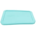 thumbnail image 2 of Pyrex (2) 7210 3-Cup Glass Dishes & (2) 7210-PC Sun Bleached Turquoise Lids, 2 of 6