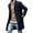 Dark Blue, variant on Men Wool Coat Winter Trench Outerwear Warm Overcoat Long Sleeve Button Up Jacket