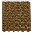 thumbnail image 3 of Colorful Shower Curtain, Retro Style Pattern with Small Triangles Minimalist Geometric Design, Fabric Bathroom Set with Hooks, 69W X 84L Inches Extra Long, Brown and Multicolor, by Ambesonne, 3 of 3