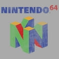 thumbnail image 2 of Men's Nintendo Classic N64 Logo Graphic Tee Athletic Heather 2X Large, 2 of 5