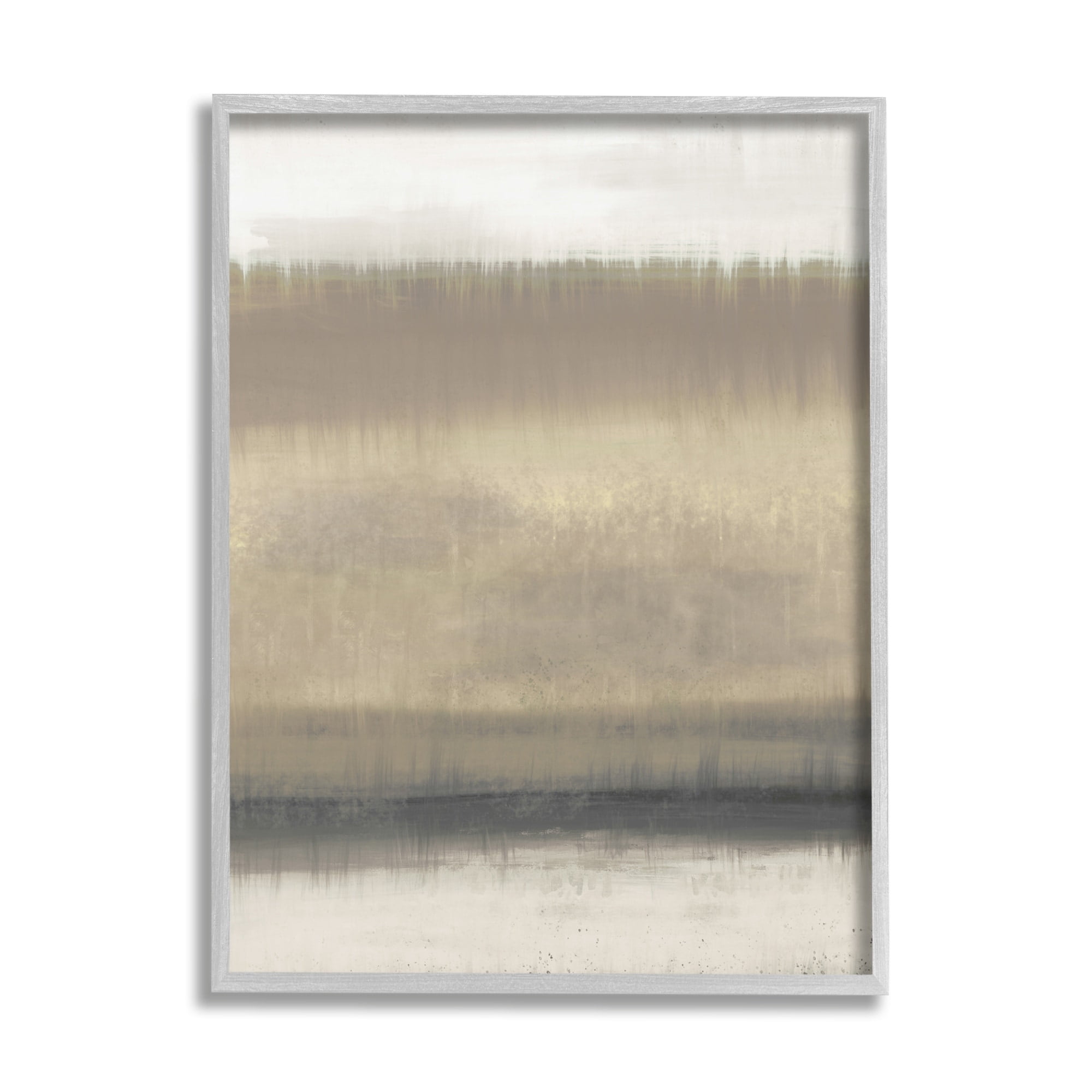 Stupell Industries Abstract Countryside Landscape Brown Grassland Painting Framed Wall Art, 24 x 30, Design by Elizabeth Medley