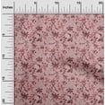 thumbnail image 2 of oneOone Velvet Dark Rose Brown Fabric Asian Japanese Floral Dress Material Fabric Print Fabric By The Yard 58 Inch Wide, 2 of 4