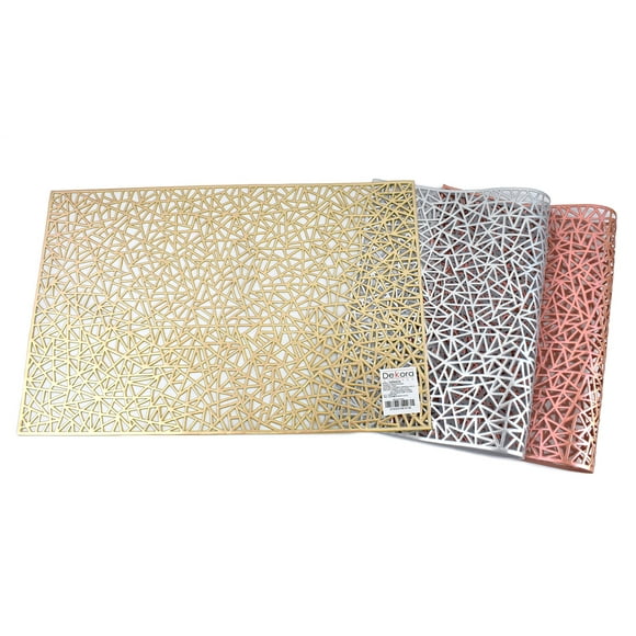 Set Manteles Individuales Rectangulares 6 piezas Dekora Home MANTEL-23DK02-22