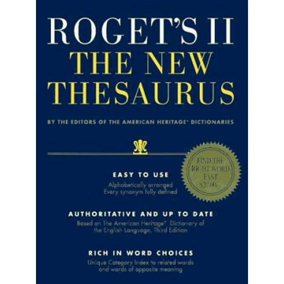 Pre-Owned Roget's II: The New Thesaurus (Hardcover) 0395687225 9780395687222