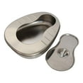 thumbnail image 5 of Gazechimp Stainless Steel Bed Pan Easily to Clean Portable Bedpan for Men Women Elderly with lid, 5 of 8