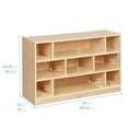 thumbnail image 2 of ECR4Kids Mobile Building Block Storage Cabinet, Medium, Classroom Furniture, Natural, 2 of 9
