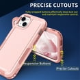 thumbnail image 6 of Allytech iPhone 14 Plus Cover, iPhone 14+ Case Cover, Heavy Duty Drop Protection Full Body Rugged Shockproof 3-Layer Military Protective Durable Case Cover for Apple iPhone 14 Plus 6.7" 2022, Rosegold, 6 of 8