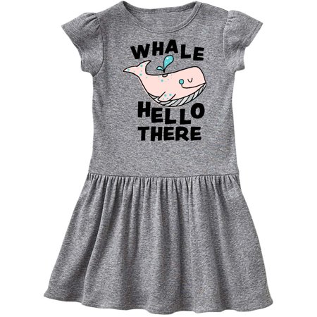 

Inktastic Cute Whale Hello There Gift Toddler Girl Dress