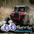 thumbnail image 7 of Pyle Bluetooth Waterproof Off-Road Speakers - 3.5” 40W Marine Grade Woofer Sound System w/RGB Light, Full Range Outdoor Audio Stereo Speaker for Motorcycle, ATV, Jeep, Boat, Includes Brackets (White), 7 of 7