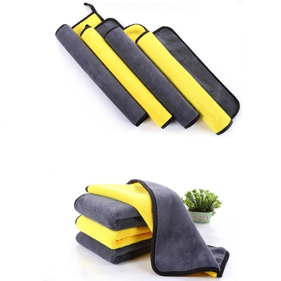 HEANUJJ 2 Pcs Micro Fiber Car Cleaning Cloth for Home Vehicle Cleaning Absorbent Towels