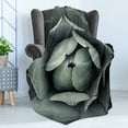 thumbnail image 4 of Cactus Soft Flannel Fleece Throw Blanket, Natural Botanic Flower Plant Image of Blossom Openning Cactus Floral Modern Art Print, Cozy Plush for Indoor and Outdoor Use, 50" x 60", Grey, by Ambesonne, 4 of 5