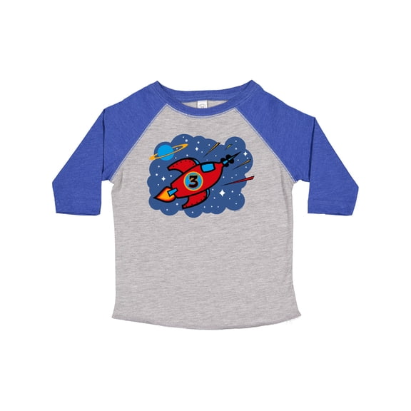 Inktastic Rocket Ship 3rd Birthday Boys Toddler T-Shirt