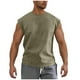 thumbnail image 1 of Camiseta de tirantes de cuello redondo para hombre, de gamuza, deportiva, de poliéster, con cuello redondo, 1 of 8
