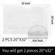 thumbnail image 2 of Juego de alfombras de baño SHACOS, 2 unidades, tapetes de baño absorbentes de color blanco, 2 of 9