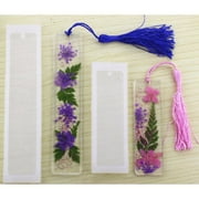 YLSHRF 2pcs/set DIY Bookmark Mould Rectangle Silicone Mold Making Epoxy Resin Jewelry Craft Tool,Pendant Mold,Jewelry Making
