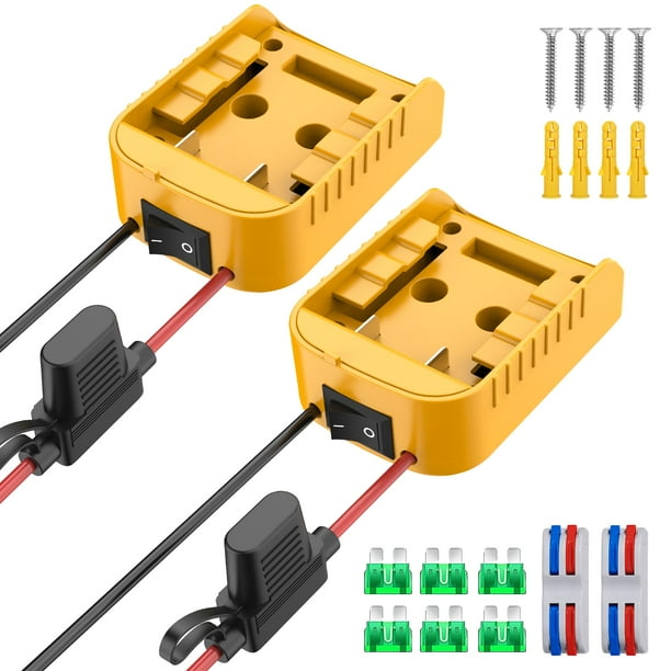 Kit conversor de adaptador Power Wheel, batería Dewalt de 20 V, 2