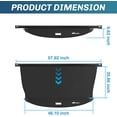 thumbnail image 5 of Nilight Trunk Cargo Cover for Kia Telluride 2020 2021 2022 2023 2024 2025, Retractable Security Shade Rear Cargo Cover, with Trunk Storage Net, 5 of 6