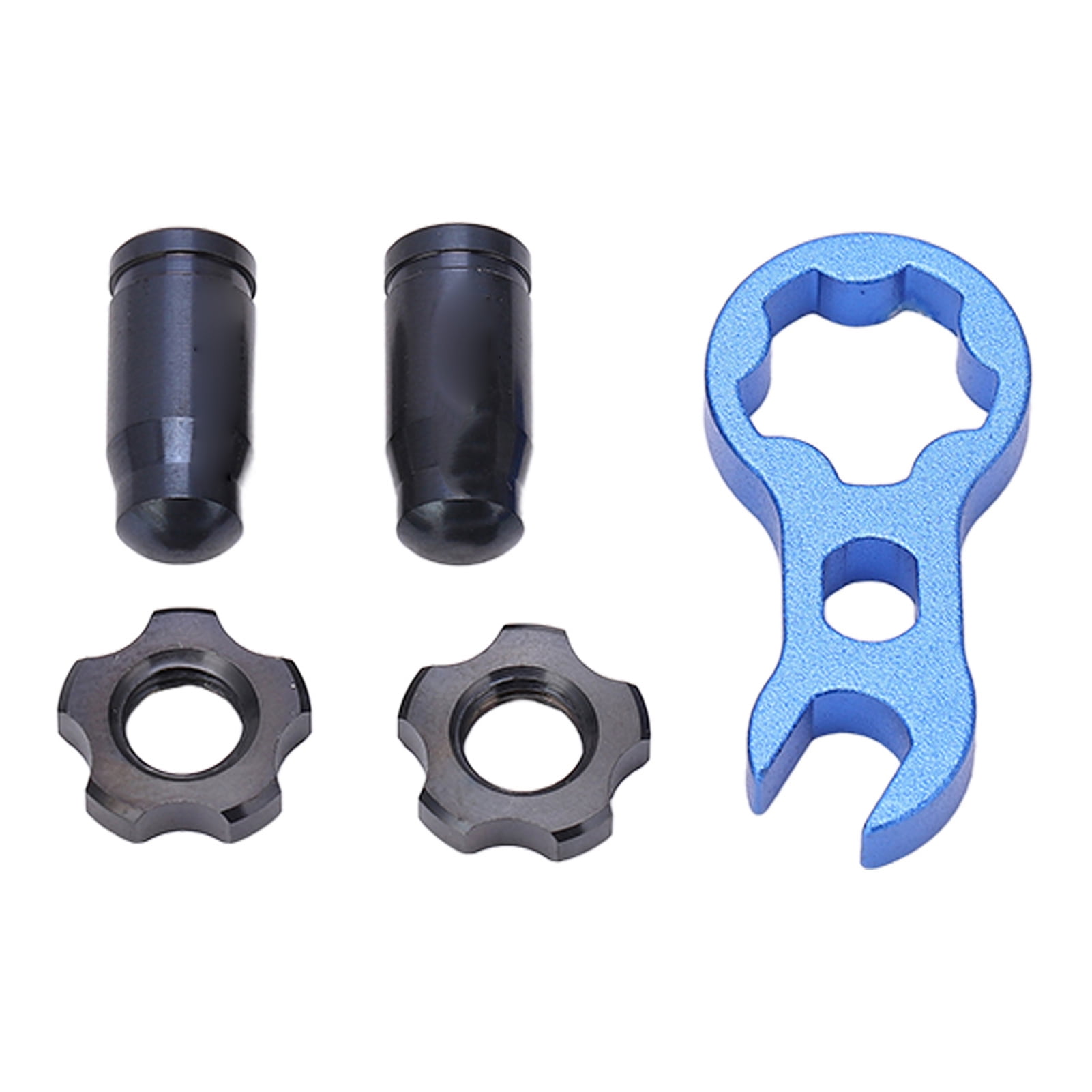 RISK 7pcs Titanium Alloy Bicycle Presta Valve Cap Strong Hardness Bike Tire Valve Cover Nut SetBlack Walmart